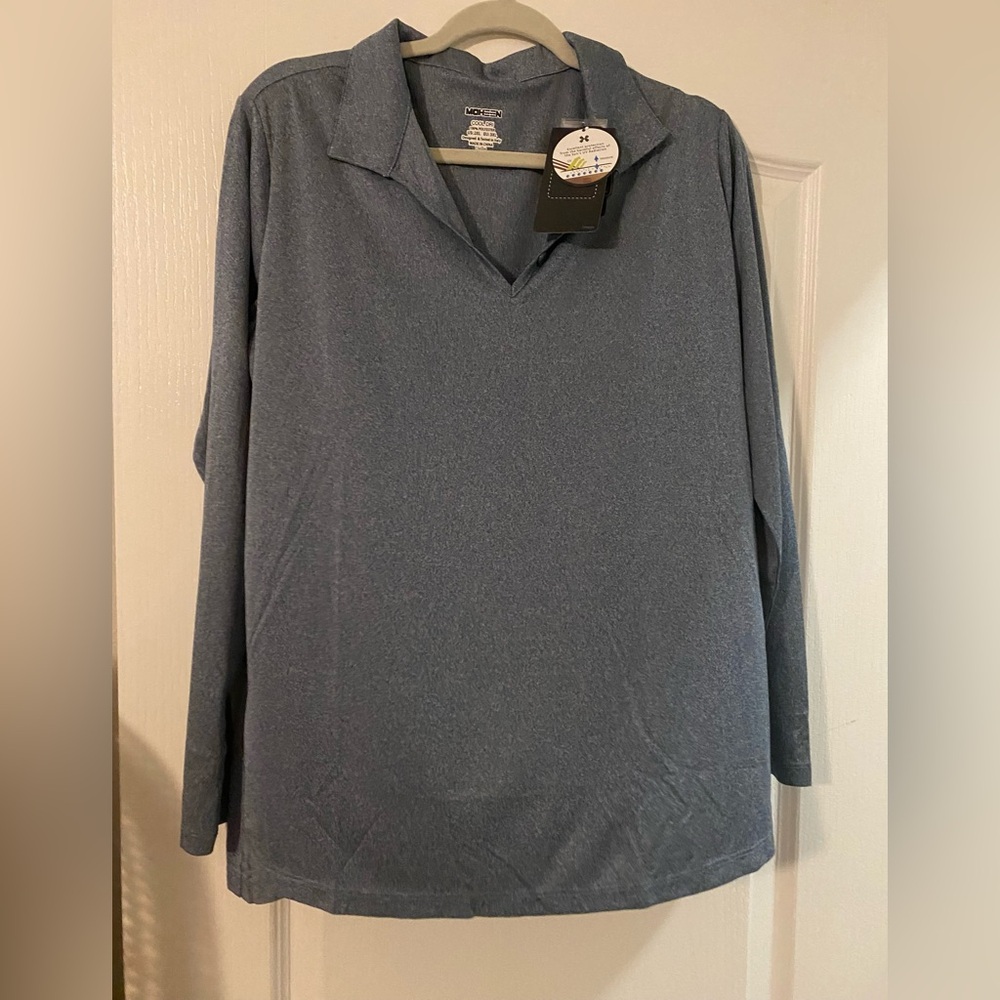 Moheen cool dri, moisture wicking and UV protection long sleeve shirt. Size 2xl